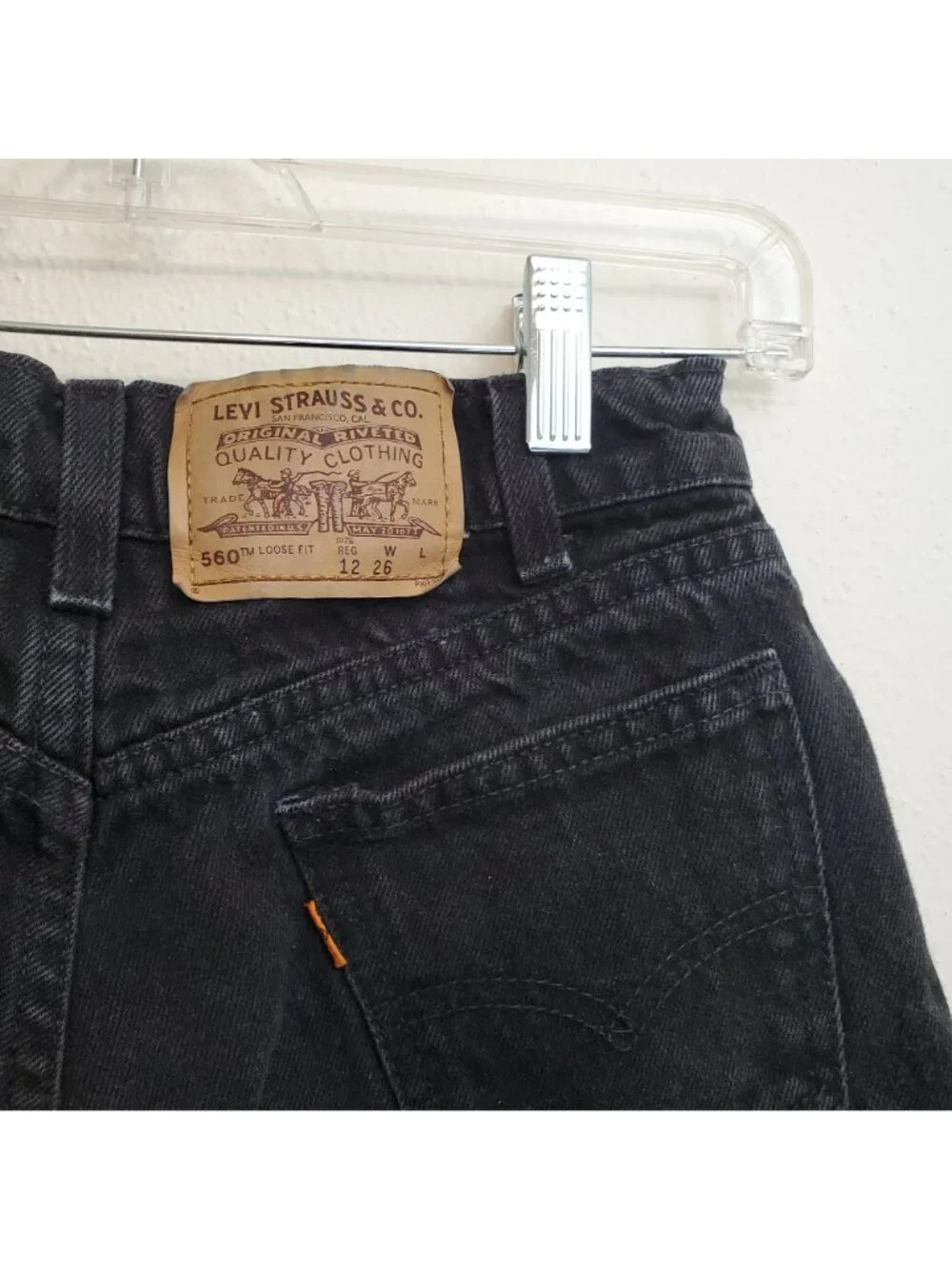 Levi's vintage 90s orange tab 560 loose fit shorts